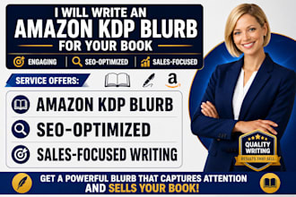 write a compelling amazon KDP book blurb four your book