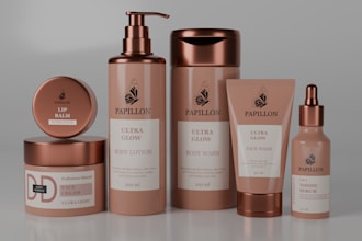 do minimalist cosmetics packaging and skin care product label design