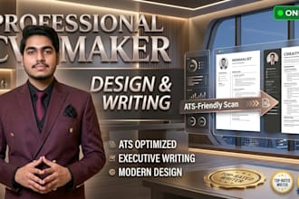 design a professional CV and provide ats resume writing for career growth