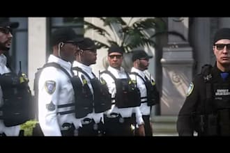 create custom fivem outfits, clothing and uniforms for gta rp servers