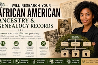 research your african, american ancestry and genealogy records
