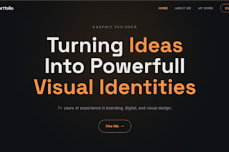 creat portfolio website for designers and freelancers
