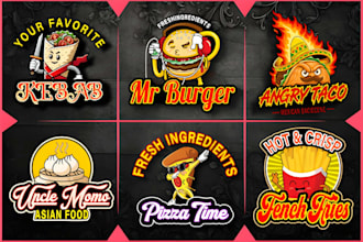 do restaurant and food, bar, coffee shop bbq and juice logo design