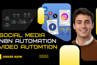 do n8n social media automation, n8n ai automation and n8n video automation