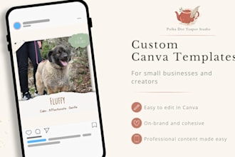 create custom branded canva social media templates