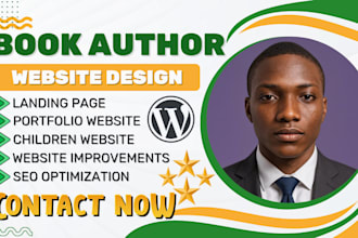 design author website ebook website author landing page book author website