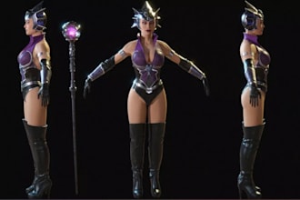 modify 3dfemale character,heroic warrior,blender shapekeys,vrm avatar,daz3dmodel