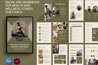 german canva ebook, workbook, lead magnet, pdfs for fitness and wellness coaches