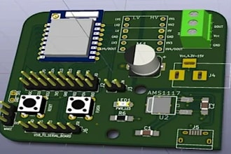 design custom pcb in kicad schematic layout gerber iot pcb design