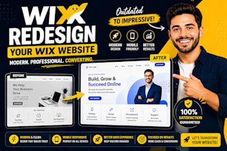 redesign and modernize your wix website as a wix expert