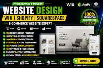 design wix website wix online store squarespace website, redesign ecommerce site