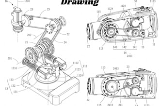 do utility patent drawing technical line art drawing patent illustration uspto