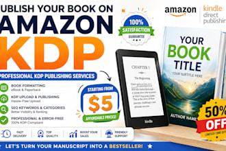 do KDP book formatting and kindle publishing