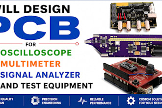 design pcb for oscilloscope multimeter signal analyzer and test equipment