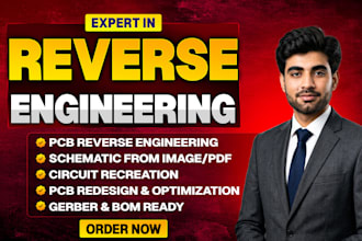 reverse engineer pcb and recreate manufacturing ready pcb designs