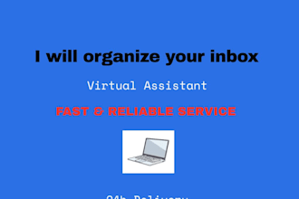 be your reliable virtual assistant for email, scheduling and admin tasks