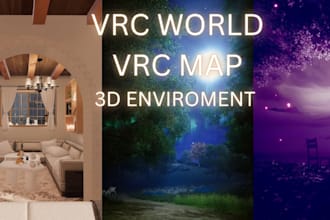 build a custom vrchat world vrchat map 3d environment metaverse vrchat event