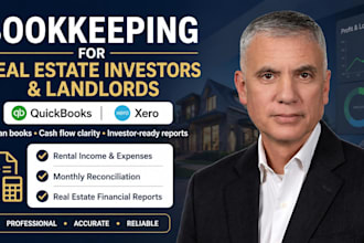 do bookkeeping for real estate investors, landlords using quickbooks and xero
