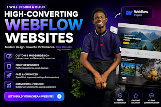 build a modern responsive webflow website for your business