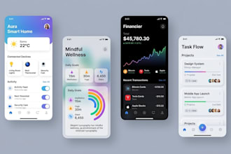 design visually stunning UI UX interfaces