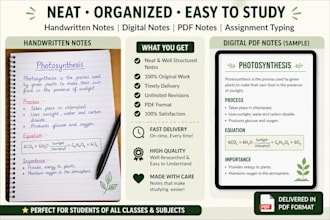 create neat notes, convert notes to PDF, or type assignments