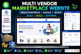 create a multivendor marketplace website with dokan wcfm shopify woocommerce