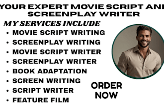 do screenplay writing, script writing, screenwriting, movie script writing