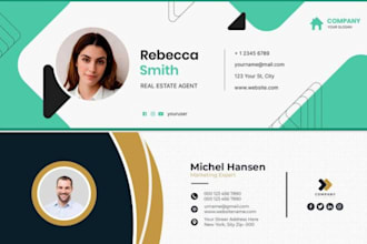 design email signature html clickable email signature with social icon and links