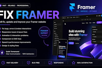 framer website, fix framer website, framer framer website design developer