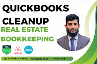 do real estate bookkeeping and quickbooks cleanup
