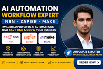 build ai automation with n8n, zapier and make