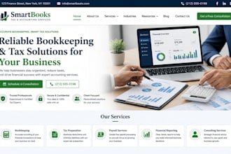 design responsive bookkeeping website tax accounting website tax website