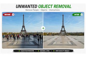 remove unwanted objects from your photos professionally