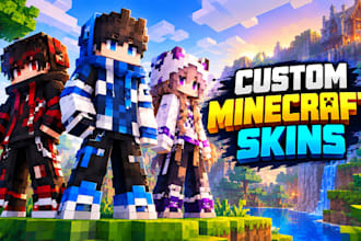 create a custom minecraft character skin and avatar