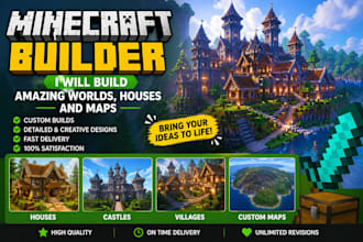build your dream structure or environment in minecraft