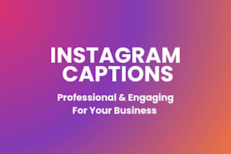 write custom instagram captions for your business