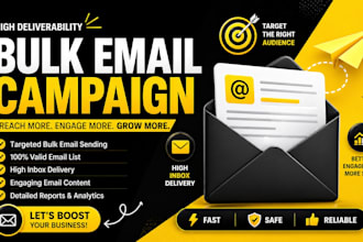 do bulk email blast, email marketing and email marketing campaign