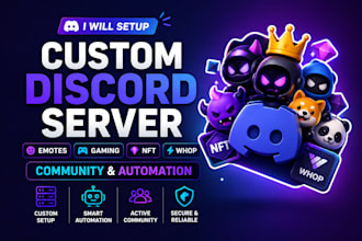 create discord server setup automation and custom bot systems community channels