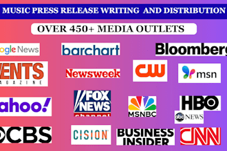 write and distribute your press release or music press release