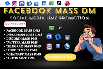 do targeted dm outreach and mass dm on instagram discord facebook and whatsapp