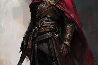 draw dnd character illustration