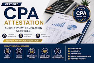 certified CPA attestation audit  review compilation services