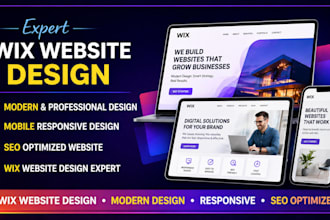 design wix website, wix website redesign, wix website development for businesses
