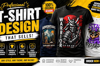 design custom graphic tshirts for any niche