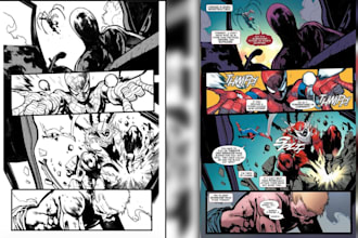 draw anime manga nsfw comic page illustration manga as anime manga comic artist