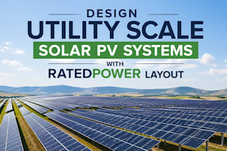 design utility scale solar pv systems with ratedpower layout