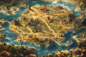 fantasy rpg dnd world map, battle map, campaign map