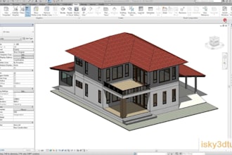 create 3d bim model in revit architectural structural mep scan to bim lod 500
