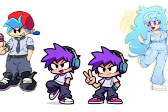 do fnf character sprite animated character sprite friday night funkin fnf mod