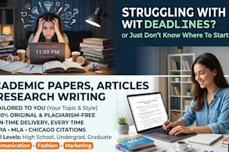 write academic papers, articles, and research